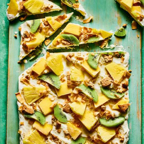Tropical cheesecake bark