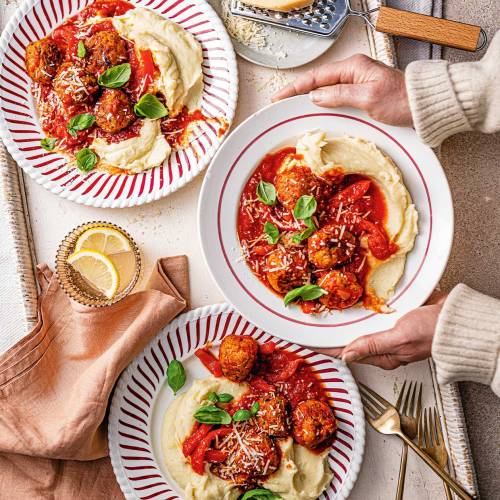 Calabrian-style meatballs