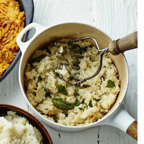 Blue cheese, celeriac and sage mash
