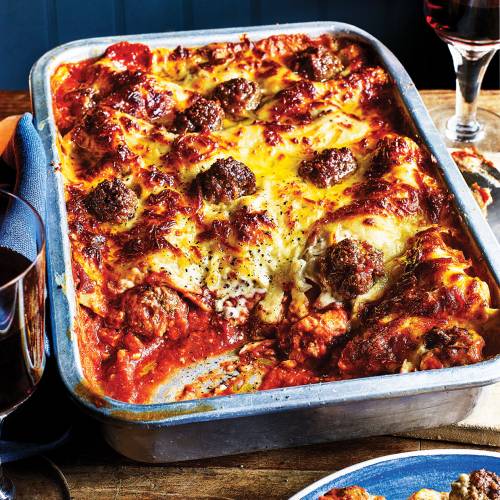 Meatball lasagne