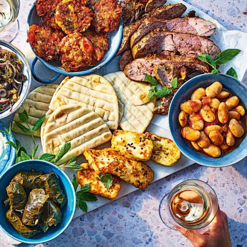 Greek-style sharing board