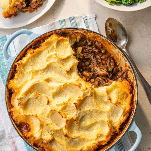 Leftover lamb shepherd's pie