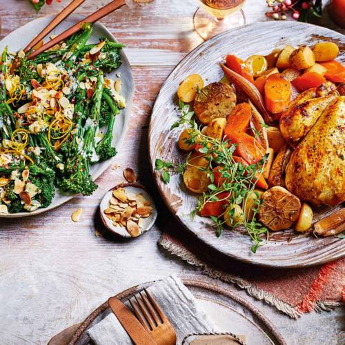 Balsamic pot-roast poussin