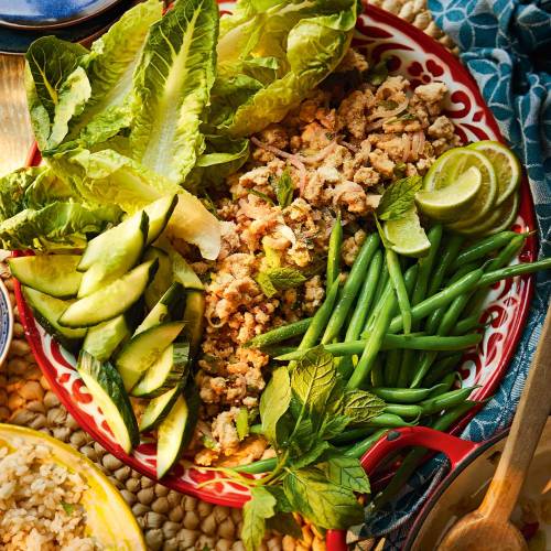 Thai chicken larb