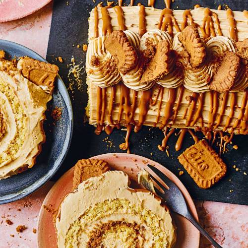 Biscoff roulade