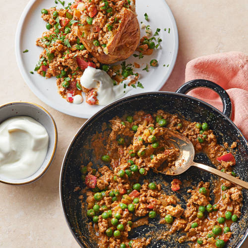 Keema jacket potatoes