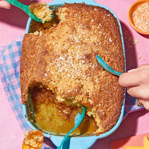 Coconut and caramel pudding