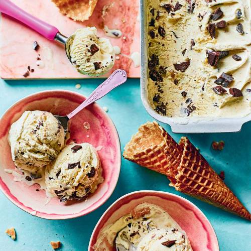'Brown butter' cookie dough no-churn ice cream