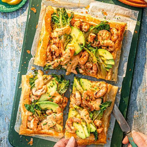 Prawn cocktail tart