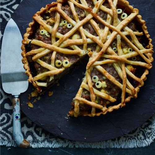 Mummified sausage pie