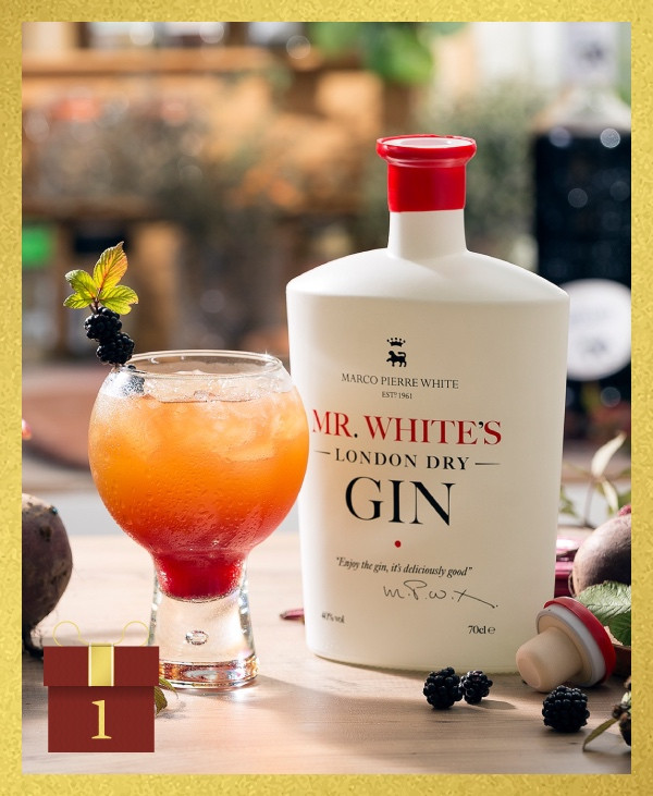 Day 1 WIN an exclusive gift from Mr. White's Gin by Marco Pierre White