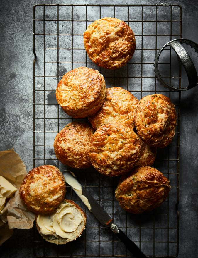 Recipe: Cheese, chive and buttermilk scones