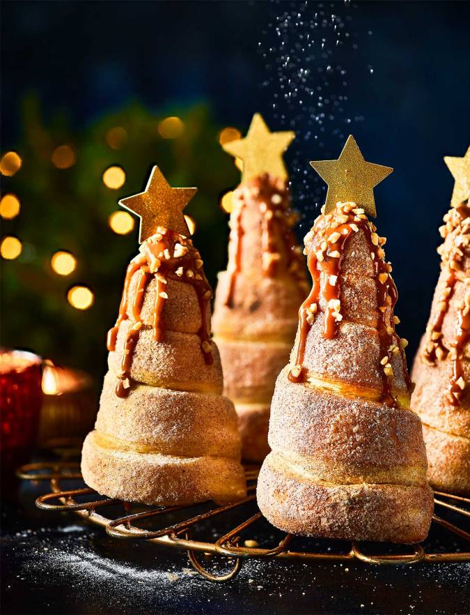 Recipe: Caramel and cinnamon Christmas trees