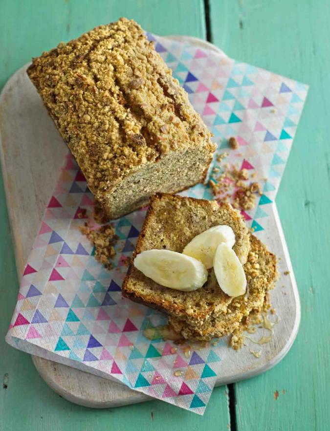 Recipe: Banana and peanut crumble loaf