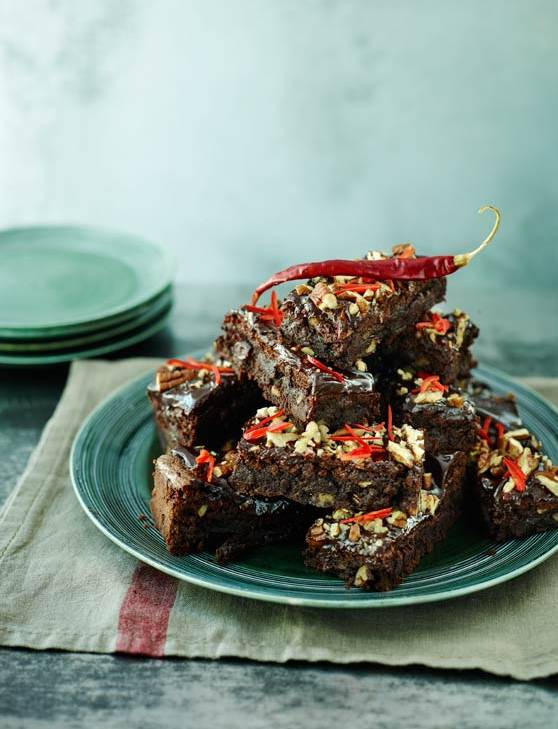 Recipe: Chocolate, cherry and chilli brownies