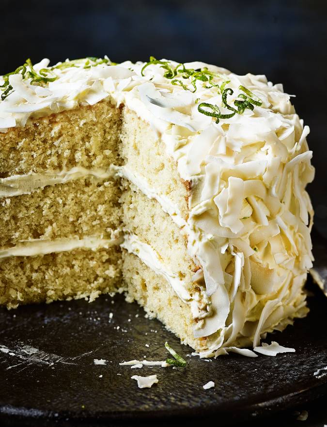 gourmet traveller lime and coconut cake