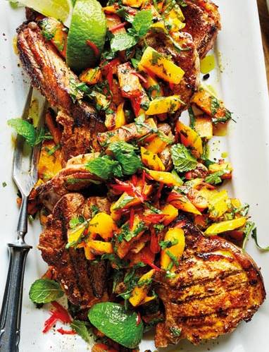 Recipe: Mexican-spiced lamb chops with charred butternut salsa