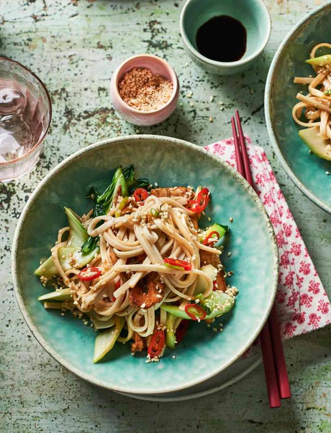 Ginger Chicken Udon Noodles Ginger Chicken Udon Noodles