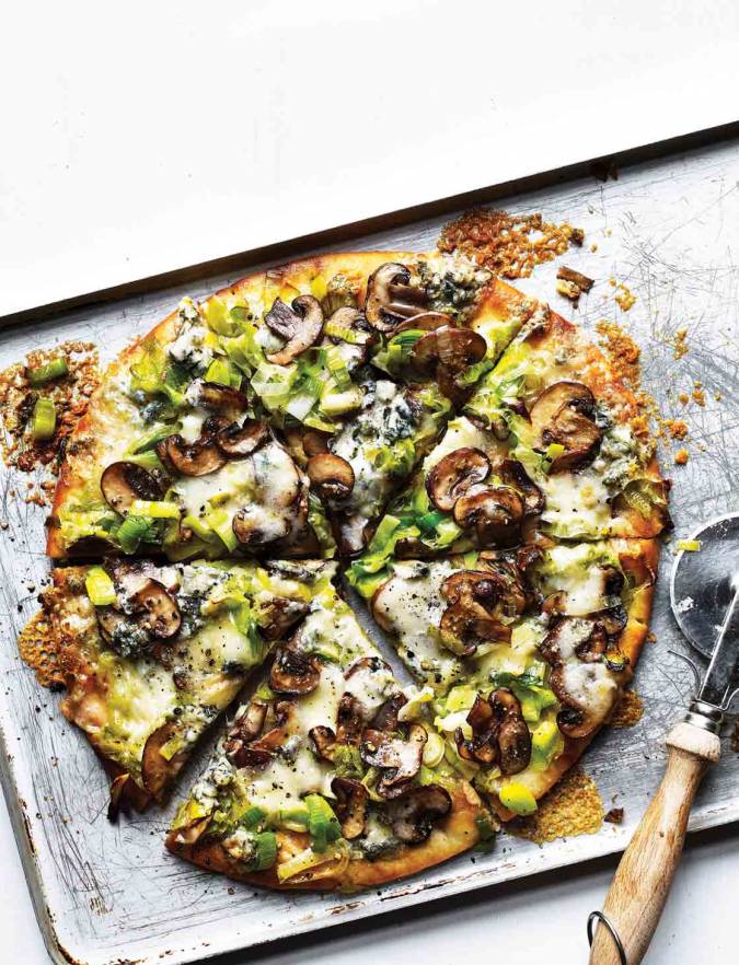 Recipe: Mushroom & Gorgonzola pizza