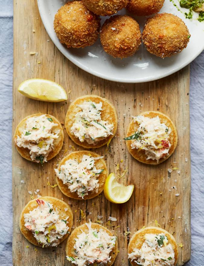 Recipe: Crab blinis