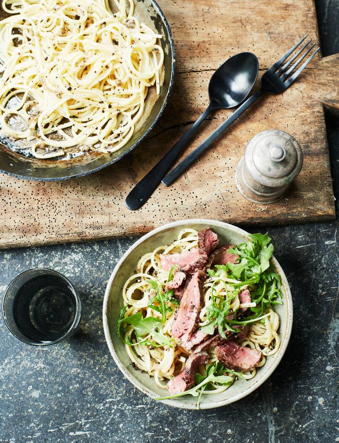 Recipe: Peppered steak pasta