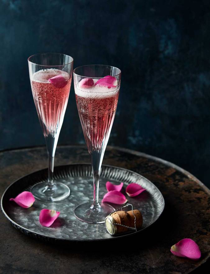 Made in a day Valentine's gin and Champagne cocktail recipe | Sainsbury's Magazine