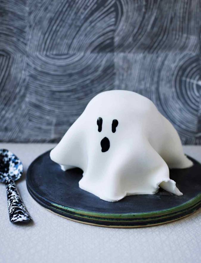 Recipe: Halloween ghost mug cake