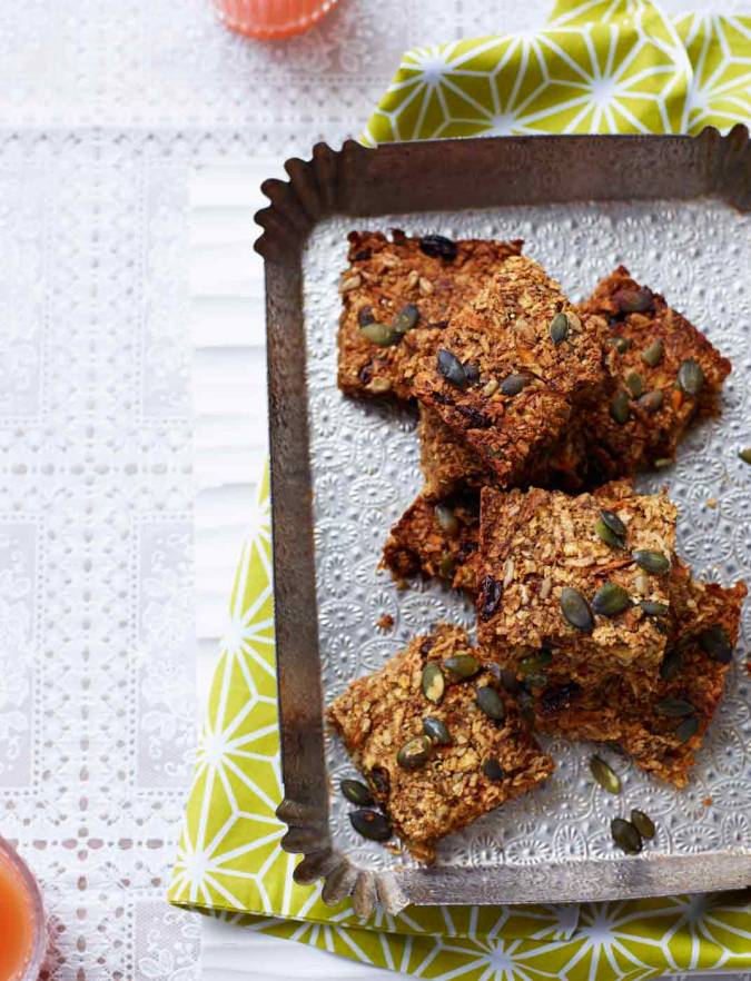 Recipe: Apple and raisin quinoa slices