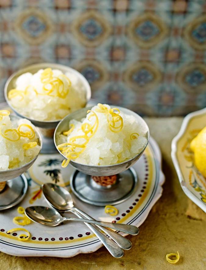 Recipe: Lemon and limoncello granita