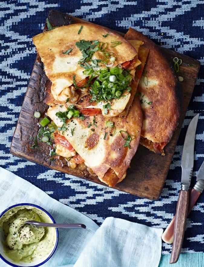 Recipe: Prawn quesadillas