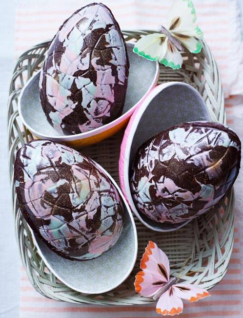 Recipe: Marbled Easter eggs