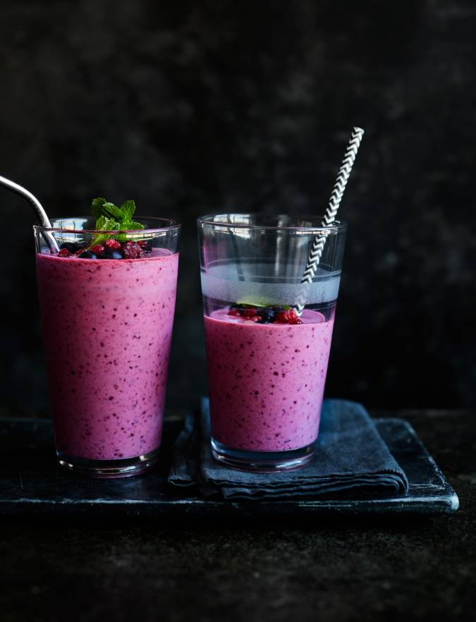 Recipe: Berry mint smoothie