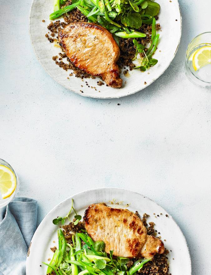 Recipe: Honey and lemon pork with grains