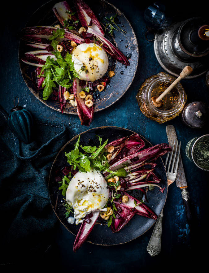 Recipe: Burrata with honey, hazelnuts and thyme