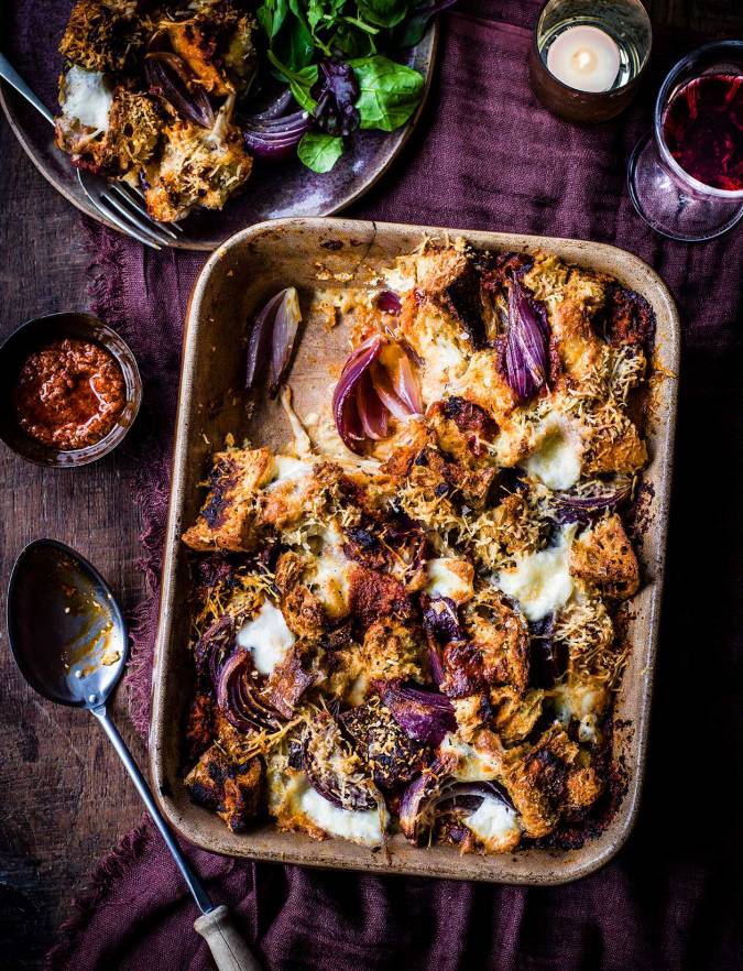 Recipe: Spicy Italian savoury bread pudding