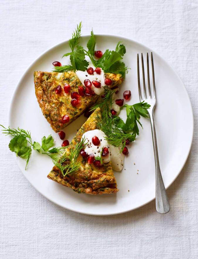 Recipe: Coriander & feta frittata
