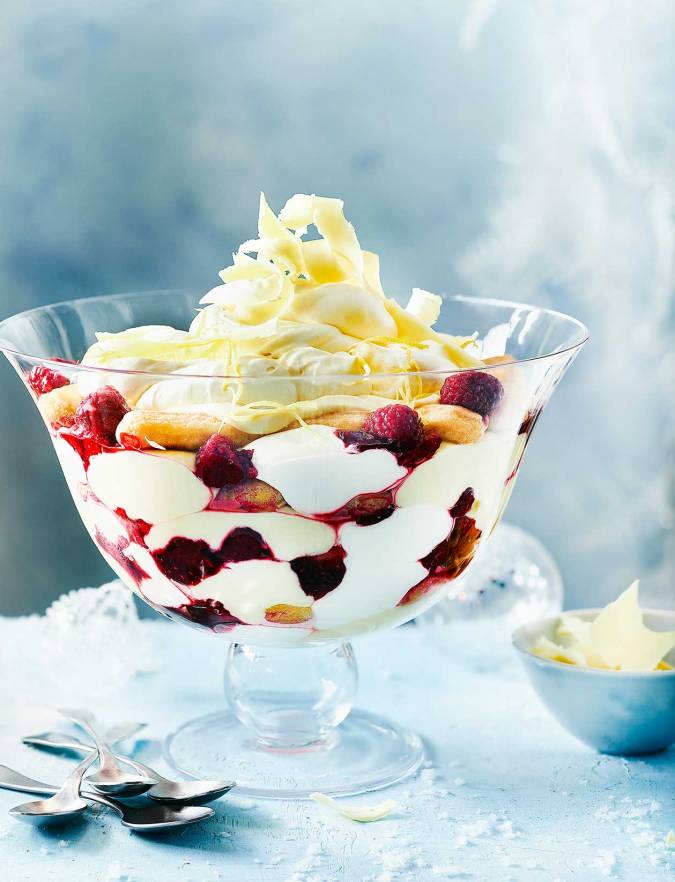 Recipe: White chocolate, raspberry and limoncello trifle