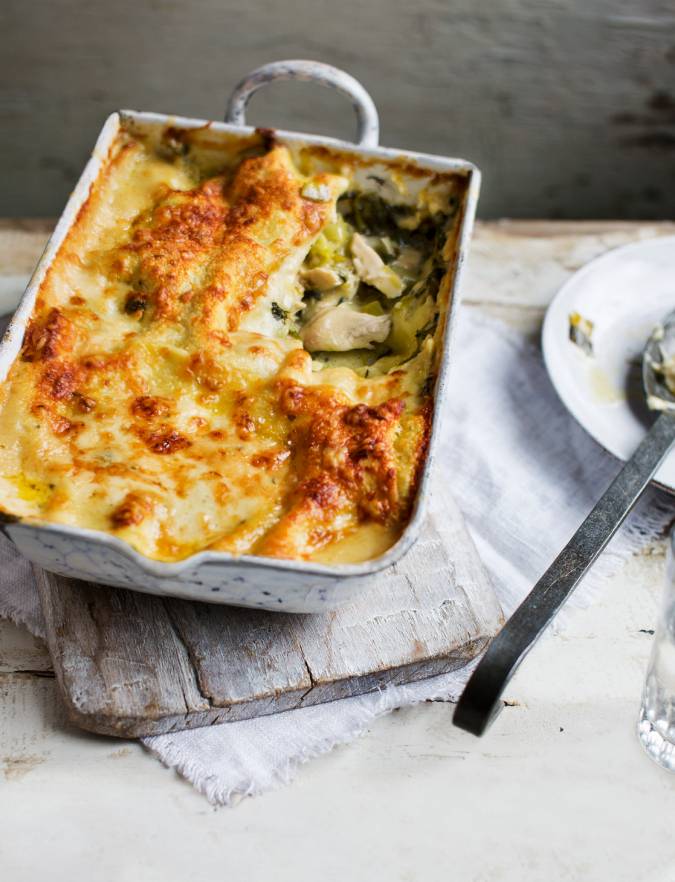 Recipe: Chicken and watercress lasagne