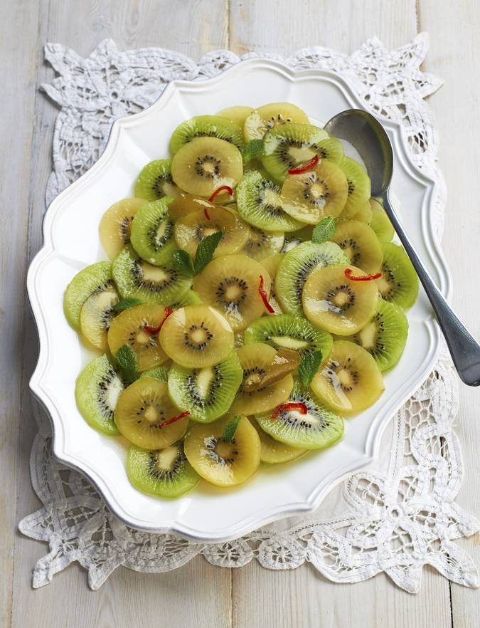 Recipe: Kiwi fruit platter with chilli and lime syrup