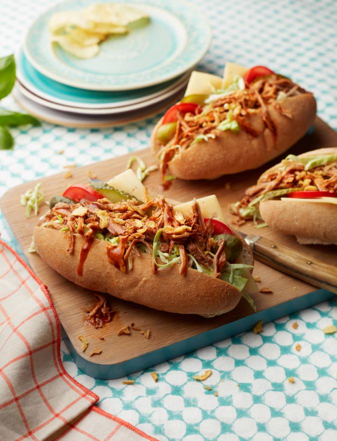 Recipe: Loaded pulled pork subs