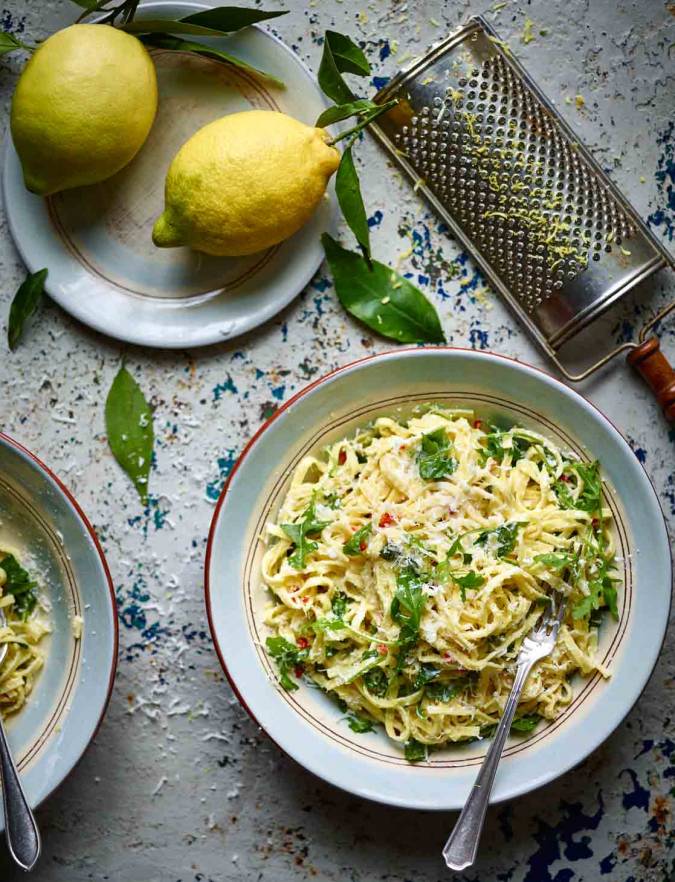 Recipe: Linguine with ricotta, lemon and herbs