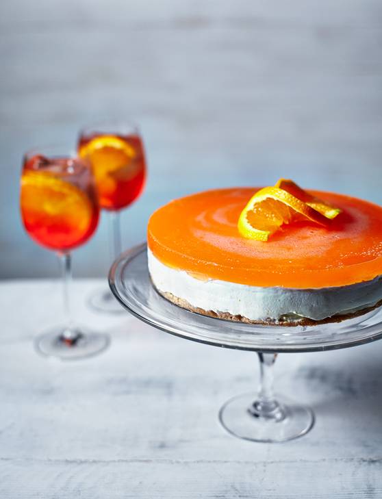 Recipe: Aperol spritz cheesecake