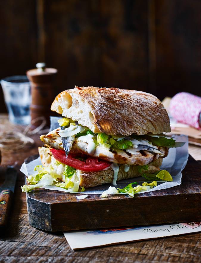 Recipe: Chicken Caesar burger