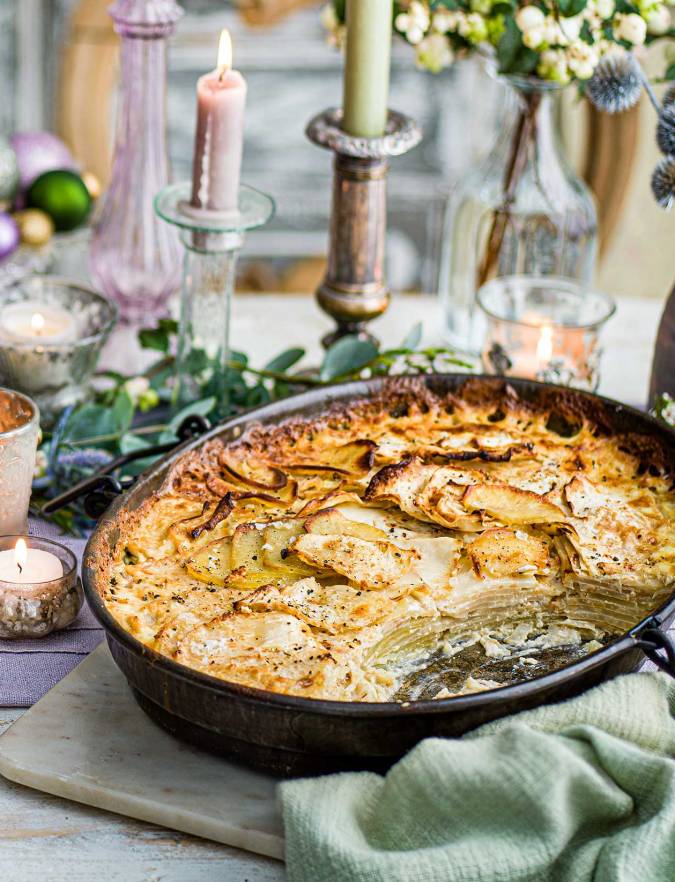 Recipe: Creamy celeriac and potato gratin