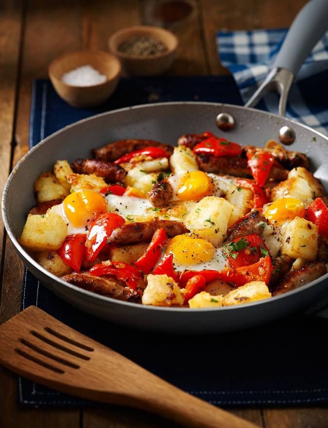 Recipe: Chipolata and potato hash