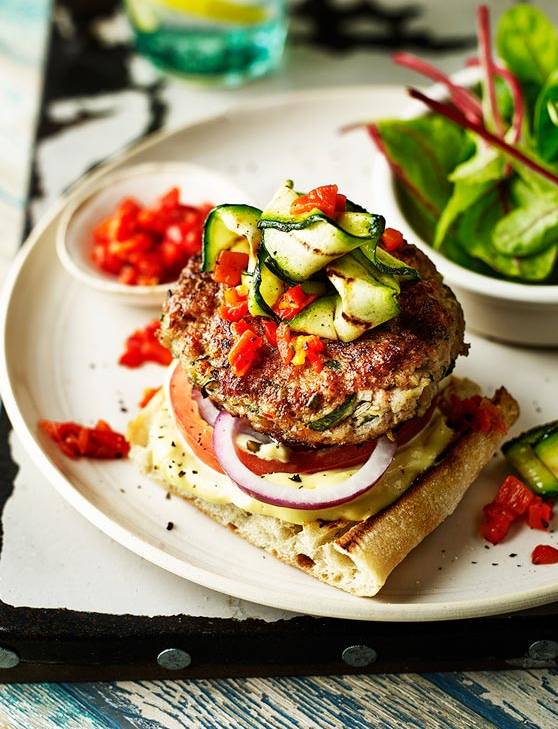 Recipe: ‘Topless’ pork and courgette burgers