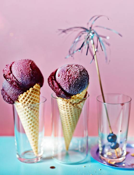 Recipe: Blueberry Mojito sorbet