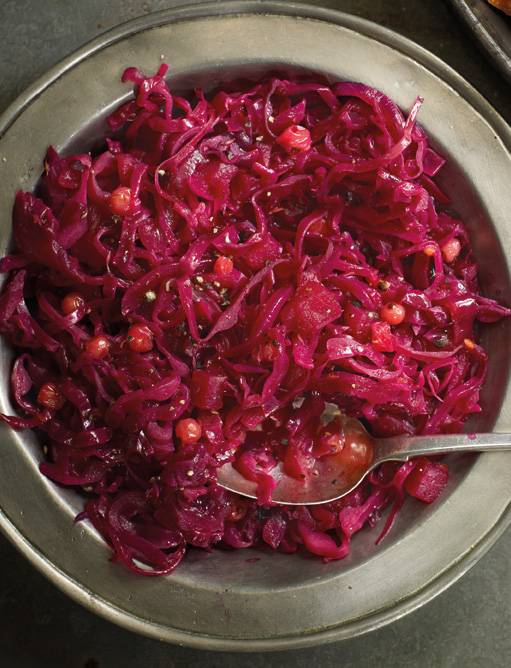Recipe: Braised red cabbage and red berries