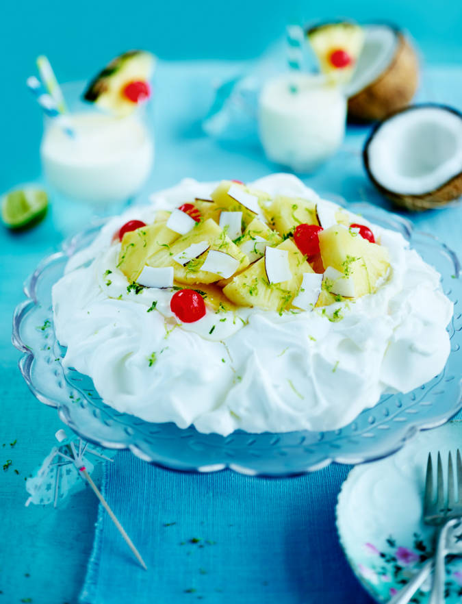 Recipe: Piña colada pavlova