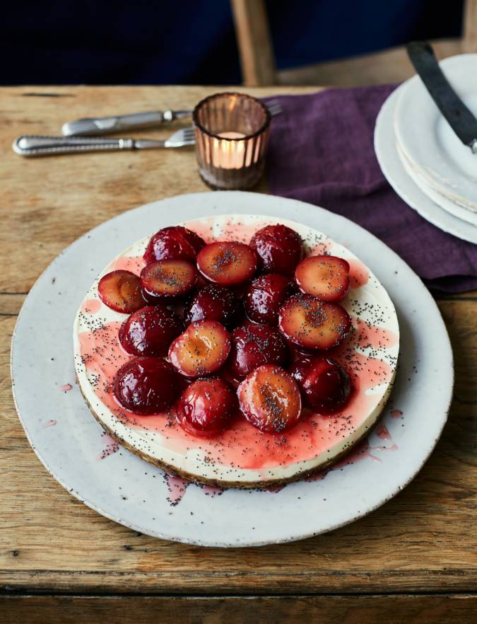 Recipe: Gill Meller’s oat plum breakfast cheesecake